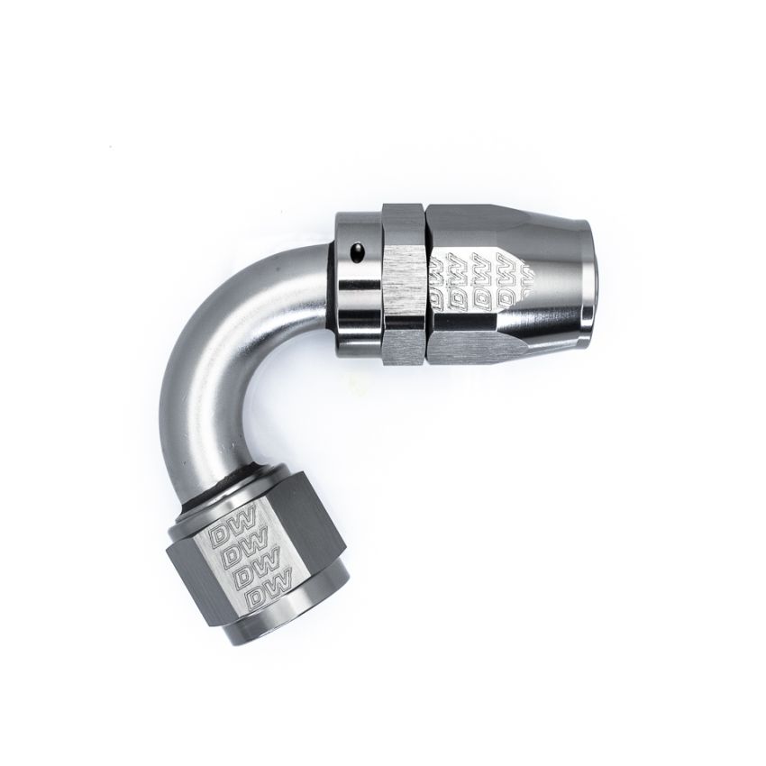 DeatschWerks 10AN Female Swivel 120-Degree Hose End CPE - Anodized Titanium
