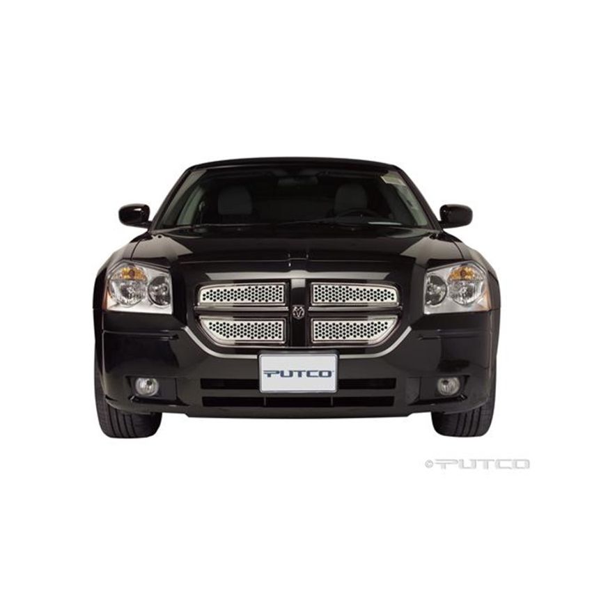 Putco 84334 06-07 Dodge Magnum Main Grille Punch Stainless Steel Grilles