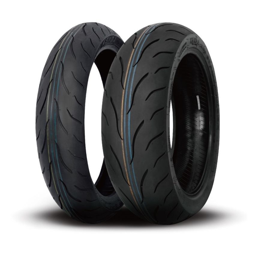 Kenda 040015017B1 KM1 Sport Touring Radial Rear Tire - 190/50ZR17 4PR 73W TL 144R2061