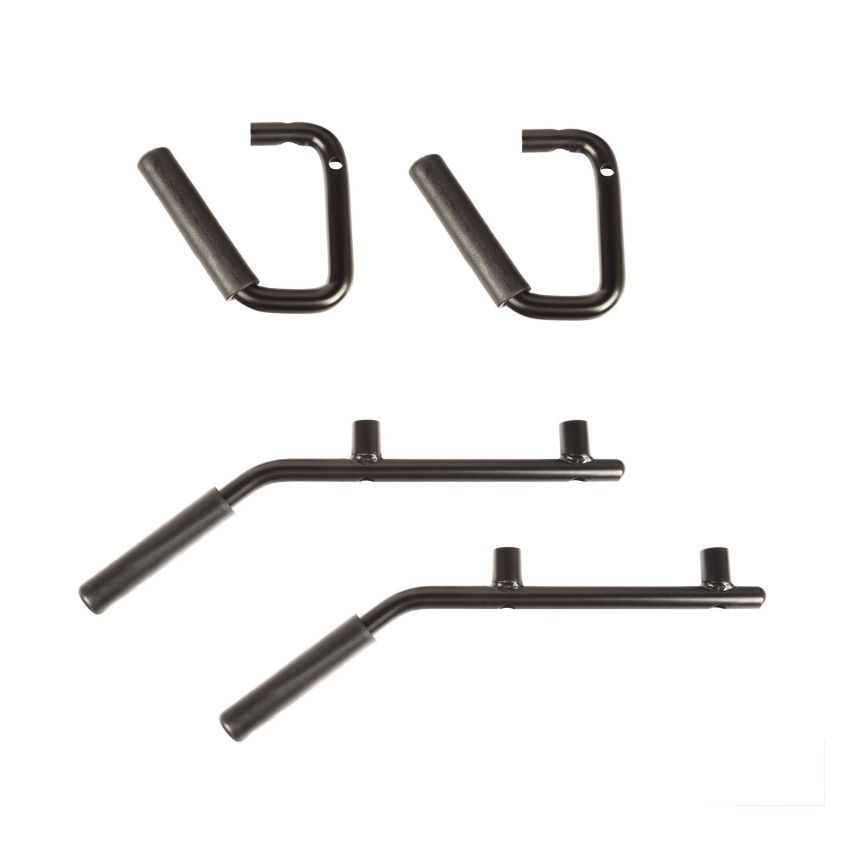 Rugged Ridge Steel Grab Handles F/R Kit Black 07-18 Jeep Wrangler JK/JKU