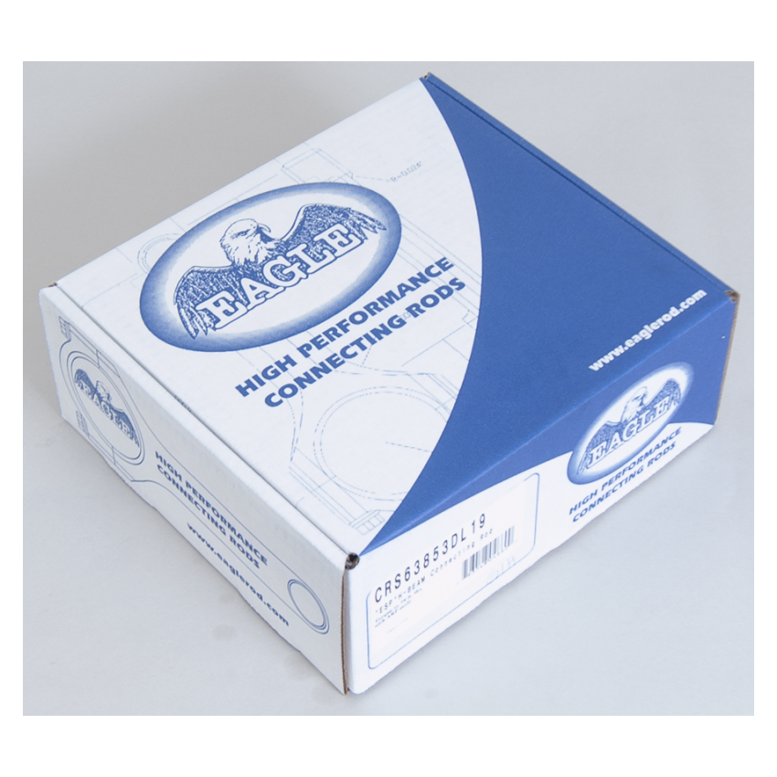 EAGLE EAGCRS63853DL19 BBC 4340 Forged H-Beam Rods 6.385