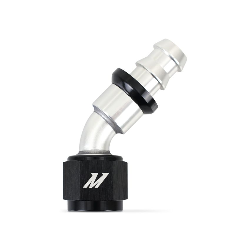 Mishimoto 45 Degree Push Lock Fitting - 8AN