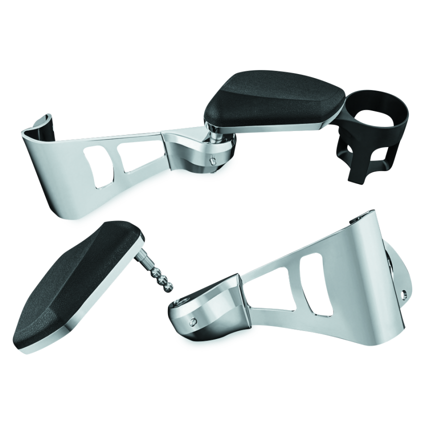 Kuryakyn 8955 Passenger Armrests  14-23 Touring Models Chrome
