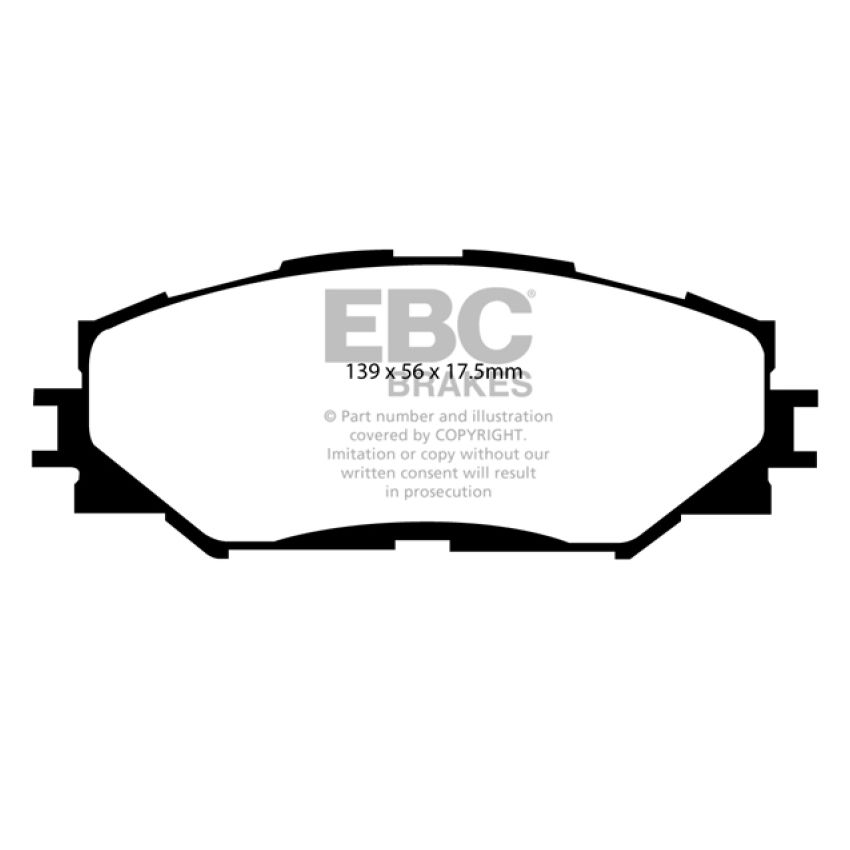 EBC UD1210 10-12 Lexus HS250h 2.4 Hybrid Ultimax2 Front Brake Pads
