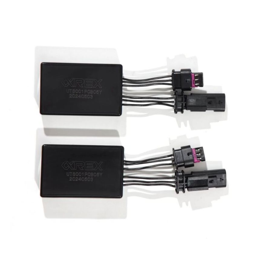 AlphaRex 210081 17-23 Tesla Model 3/Y Stock Reflector Headlights to ARX Fog Lights Decoder Wiring Adapter