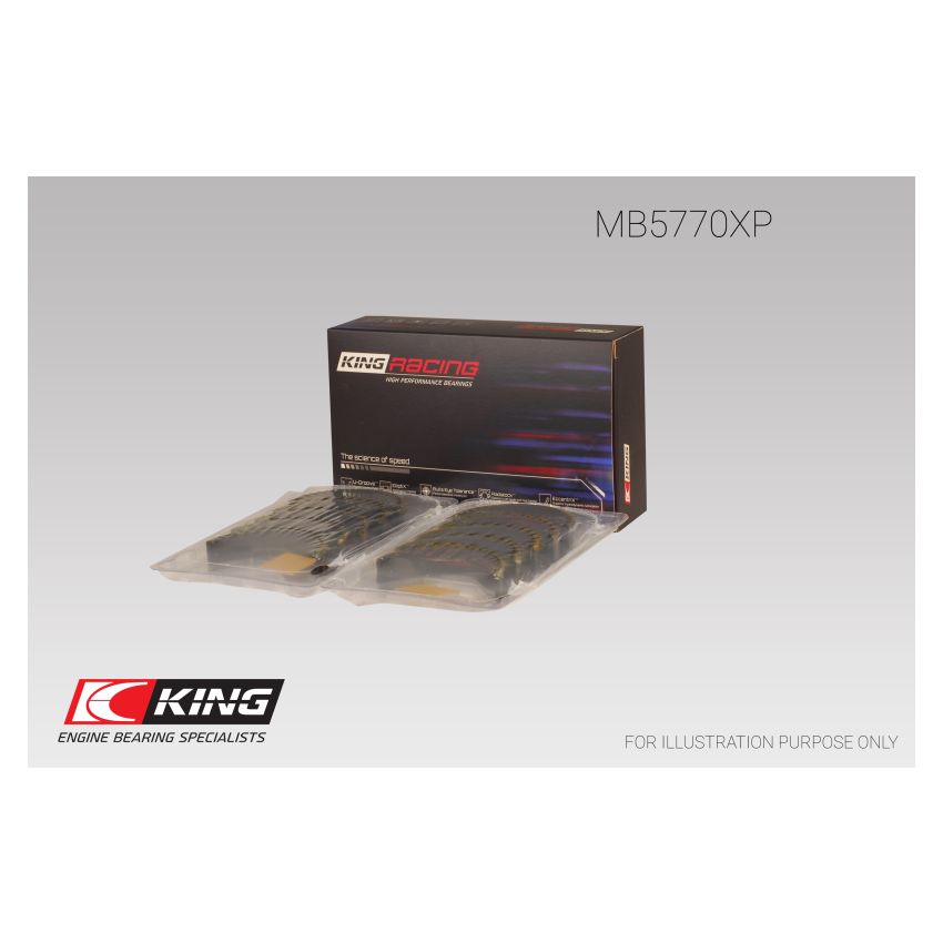 King Nissan VK45DD/E/ VK50VE/ Vk56DE/VD (Size 0.26) Main Bearing Set