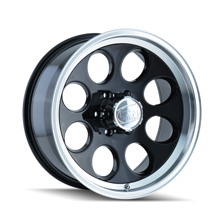 ION Type 171 15x8 / 5x139.7 BP / -27mm Offset / 108mm Hub Black/Machined Wheel