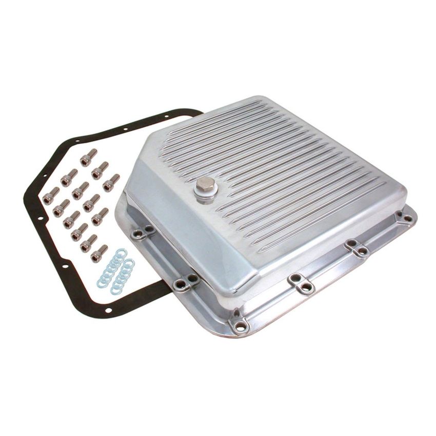 Spectre 5460 GM TH350 Transmission Pan - Polished Aluminum