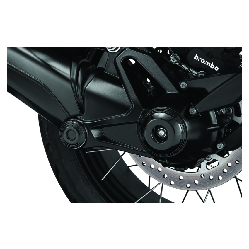 Kuryakyn 3805 Lodestar Rear Axle Sliders-BMW-Black