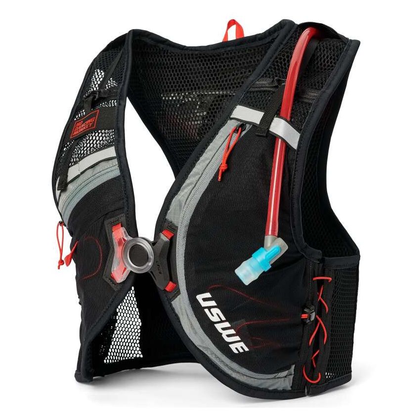 USWE 2080790152 Rush Bike Hydration Vest 8L Black/Grey - Small