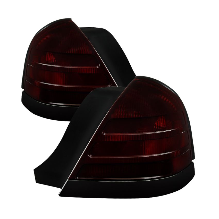 Xtune Ford Crown Victoria 1999-2011 OEM Style Tail Light Red Smoked ALT-JH-FCV98-OE-RSM