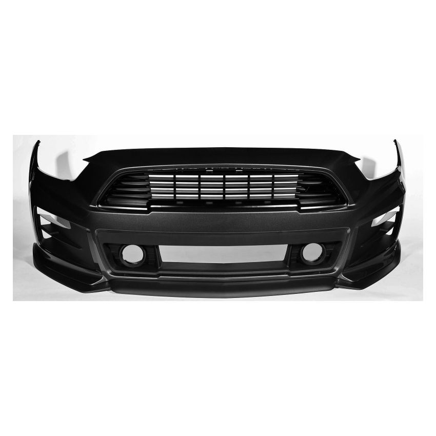 Roush 421843 2015-2017 Ford Mustang Complete Unpainted Front Fascia Kit (w/o Collision Detection & ACC)