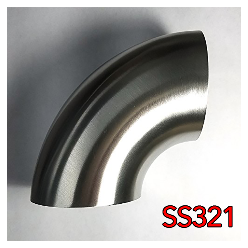 Stainless Bros 2in SS321 90 Degree Mandrel Bend Elbow 1D - 16GA/.065in Wall - No Leg