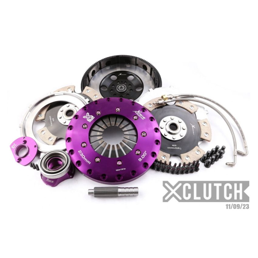 XCLUTCH XKPR23601-2E 91-92 Porsche 911 Turbo 3.3L 9in Twin Solid Ceramic Clutch Kit