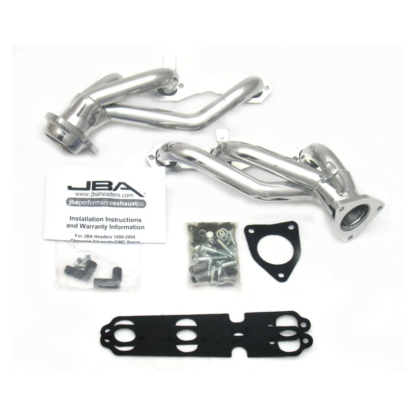 JBA 99-02 GM Truck 4.3L V6 w/o A.I.R. Injection 1-1/2in Primary Silver Ctd Cat4Ward Header