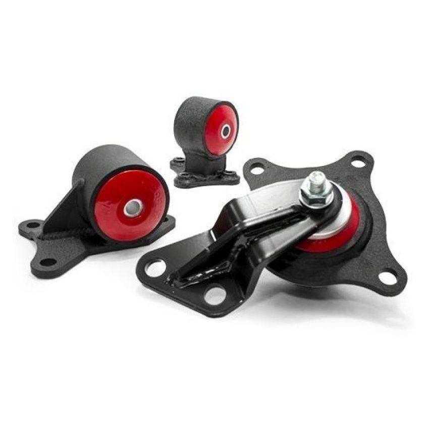 Innovative 01-05 Civic D-Series Black Steel Mounts 75A Bushings