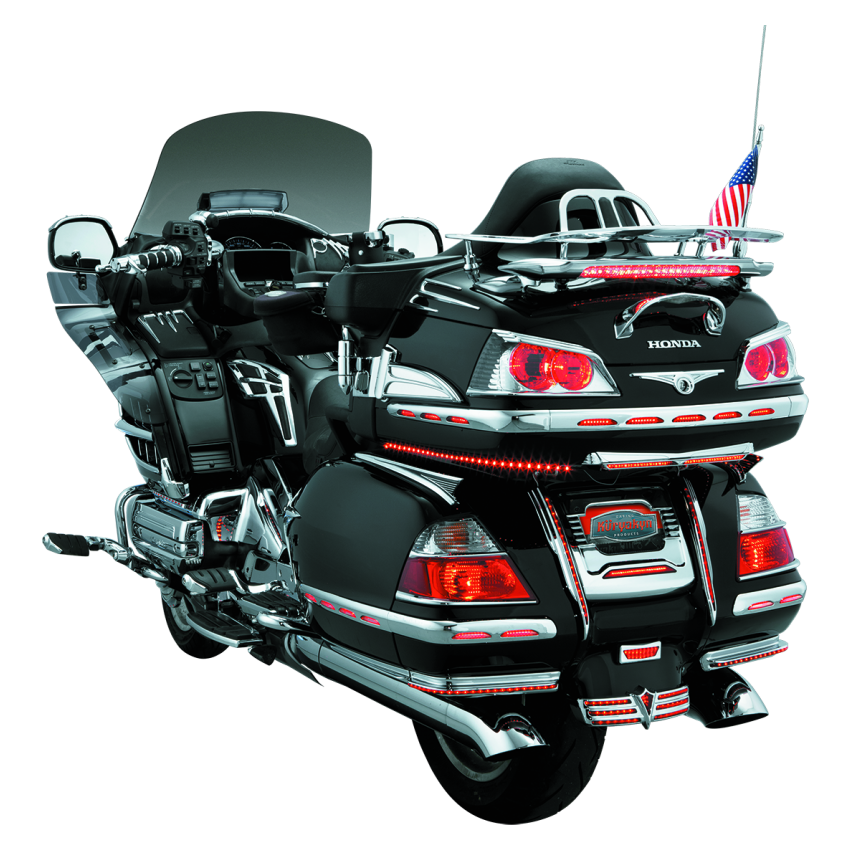 Kuryakyn 3219 Trunk Keyhole Trim 01-17 GL1800 Chrome