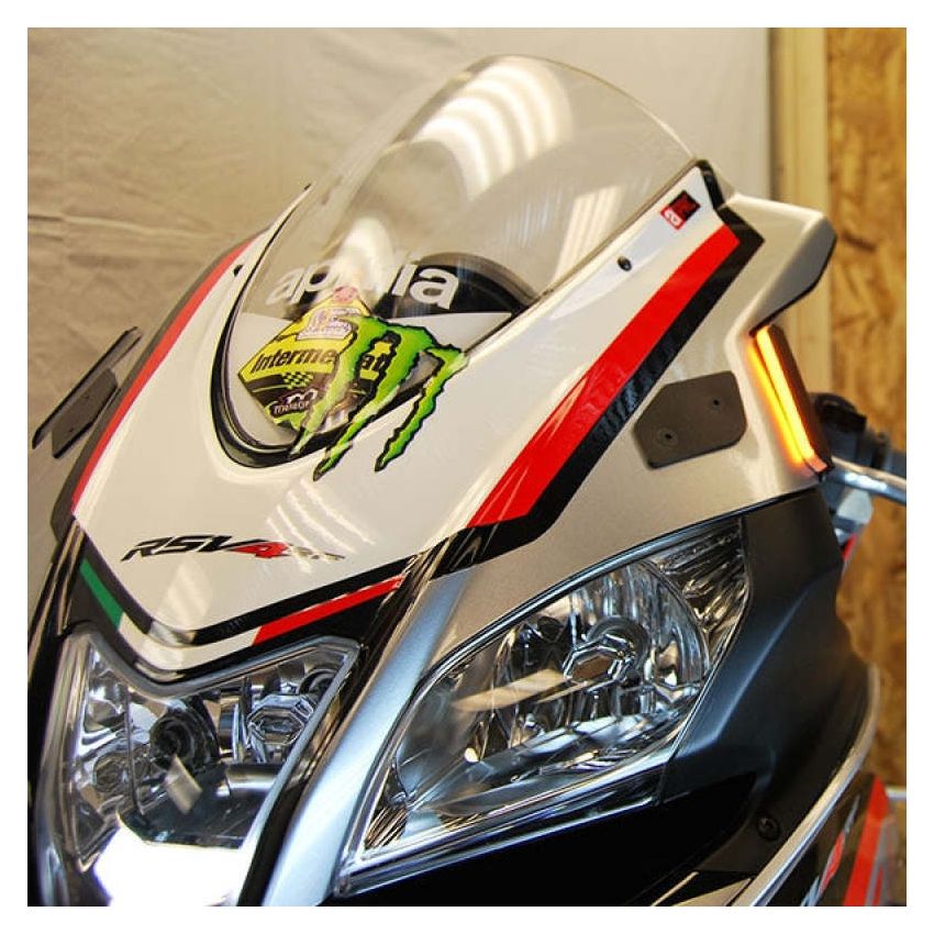 New Rage Cycles RSV4-MBO 09-20 Aprilia RSV4 Mirror Block Off Plates