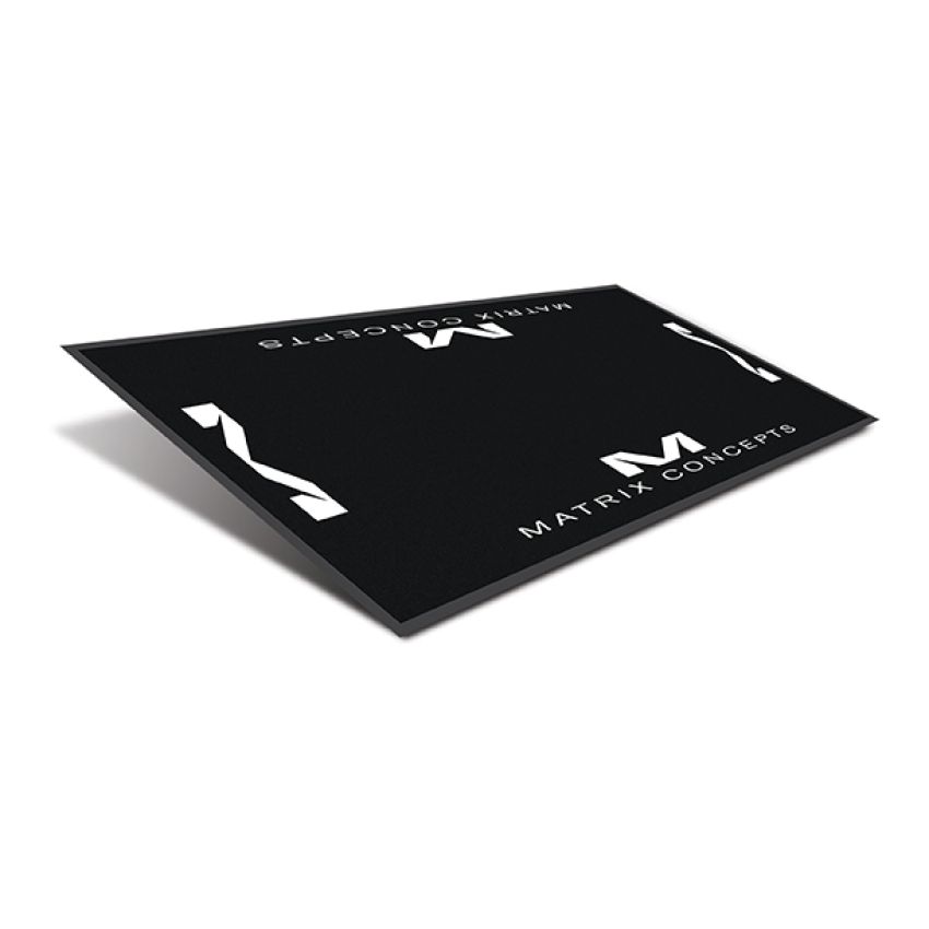 Matrix Concepts M40-101 M40 Carpeted 3.5 Foot X 7 Foot Mat - Black/White