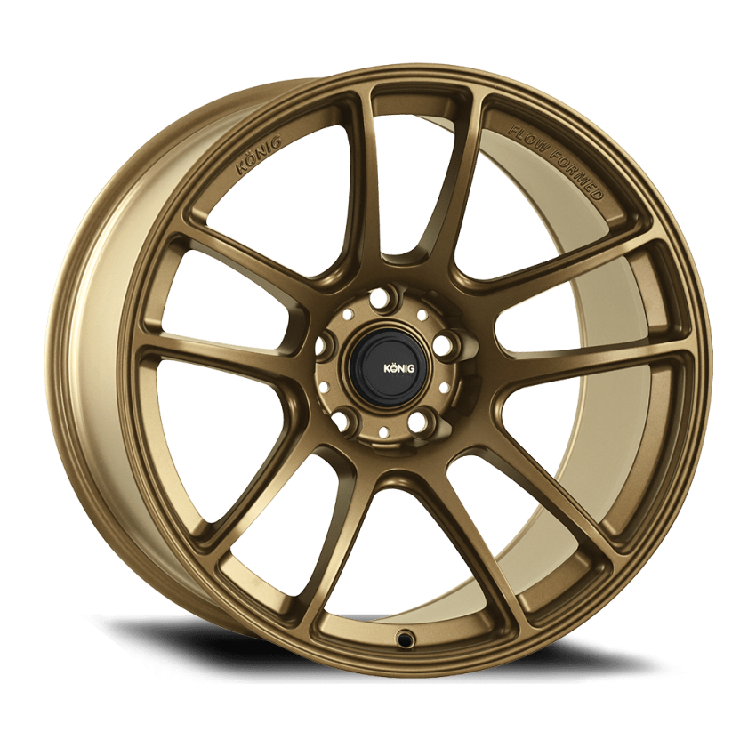 Konig HL88512428 Heliogram 18X8.5 5X112 ET42 Matte Bronze Knurled Bead Flow Formed