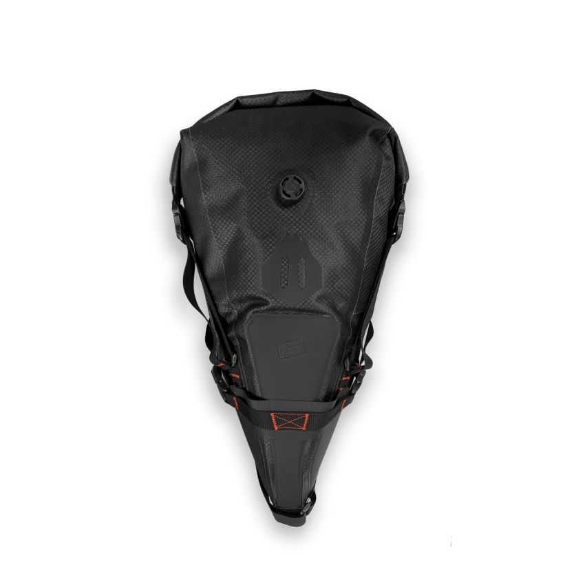 USWE 200065001 Roll-Top Saddle Bag - Black