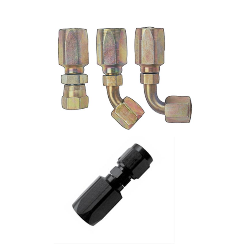 FRAGOLA FRG259006 Hose Fitting #6 90 Deg Steel - Power Steering