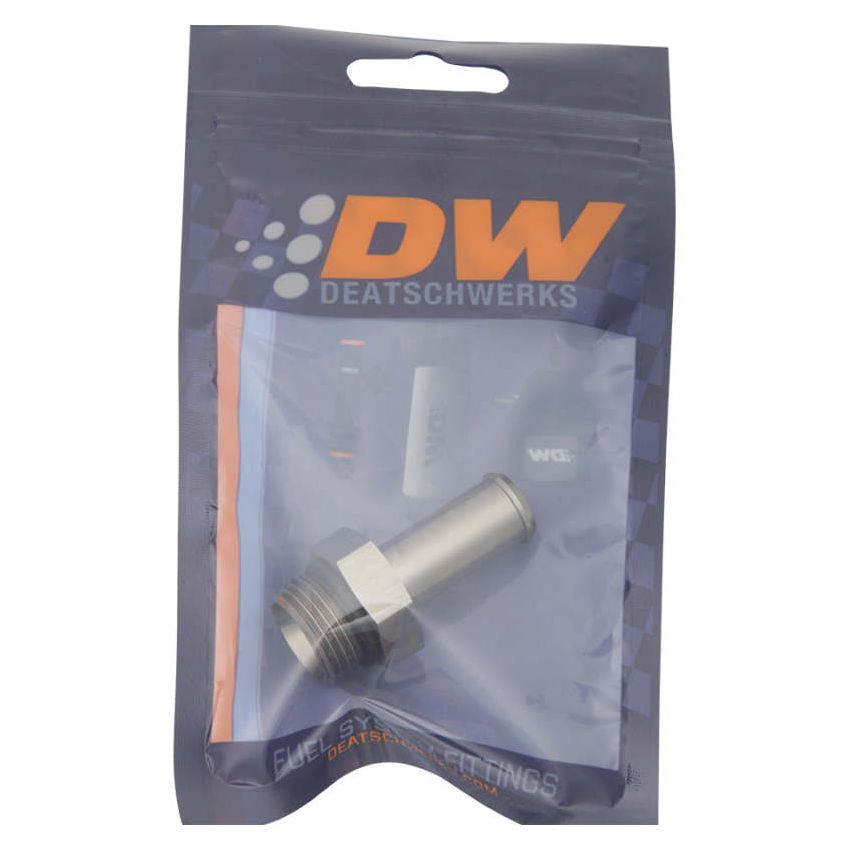 DeatschWerks 8AN ORB Male To 1/2in Barb Fitting (Single Barb - Incl O-Ring)