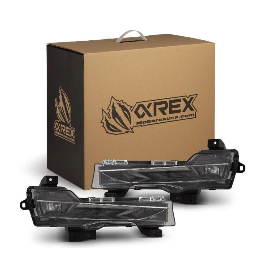 AlphaRex 210010 17-23 Tesla Model 3/20-24 Model Y Double Tap Dual Color LED Projector Fog Lights