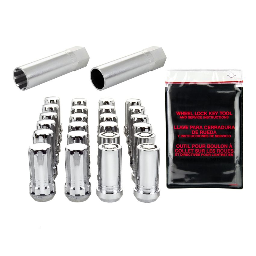 McGard (65630 MCG SPLINE INSTALL KIT 6 LUG M14X1.5 CONE SEAT W/WHL LKS (22MM HEX) (CHROME))