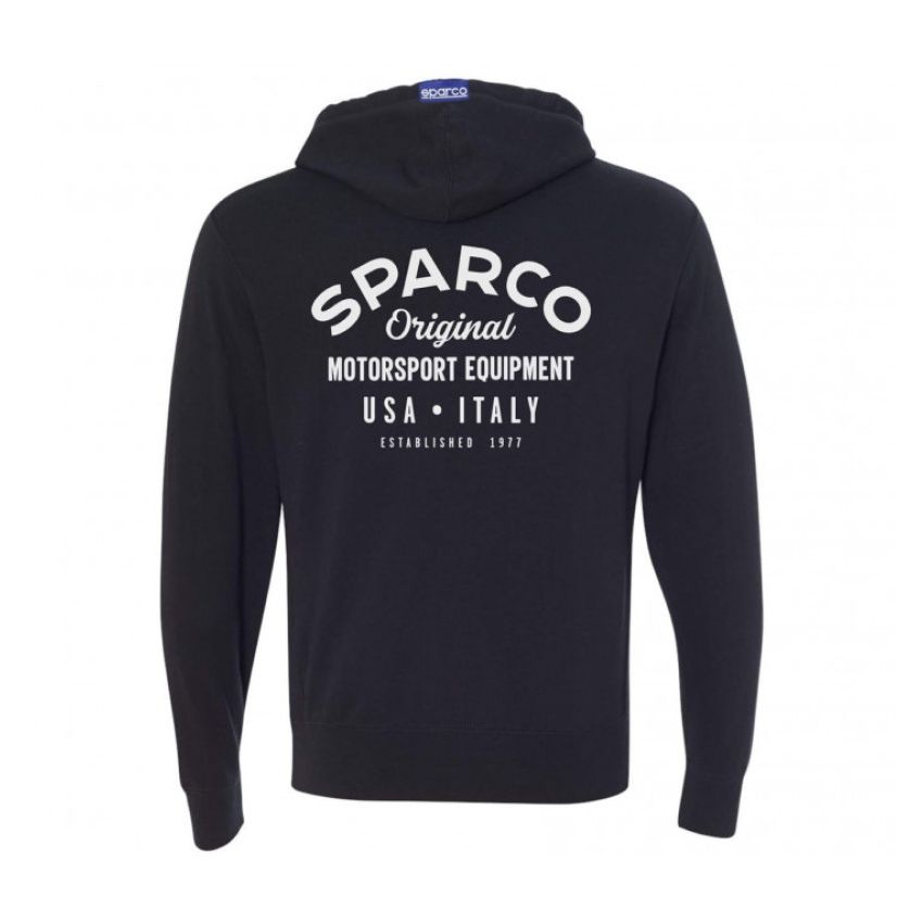 Sparco Sweatshirt ZIP Garage BLK - Medium