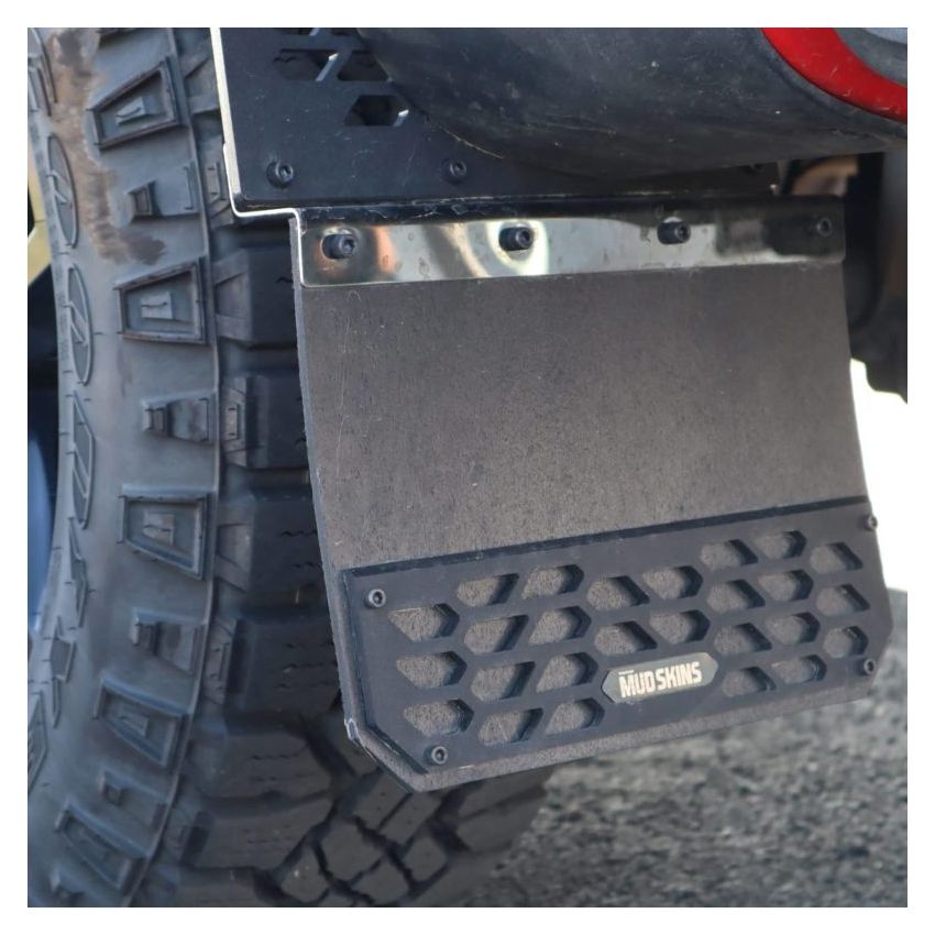 Putco 78270 15-19 Chevy Silv/Sierra HD Dually - (Fits Front) - Set of 2 Mud Skins - HDPE w/ Hex Shield