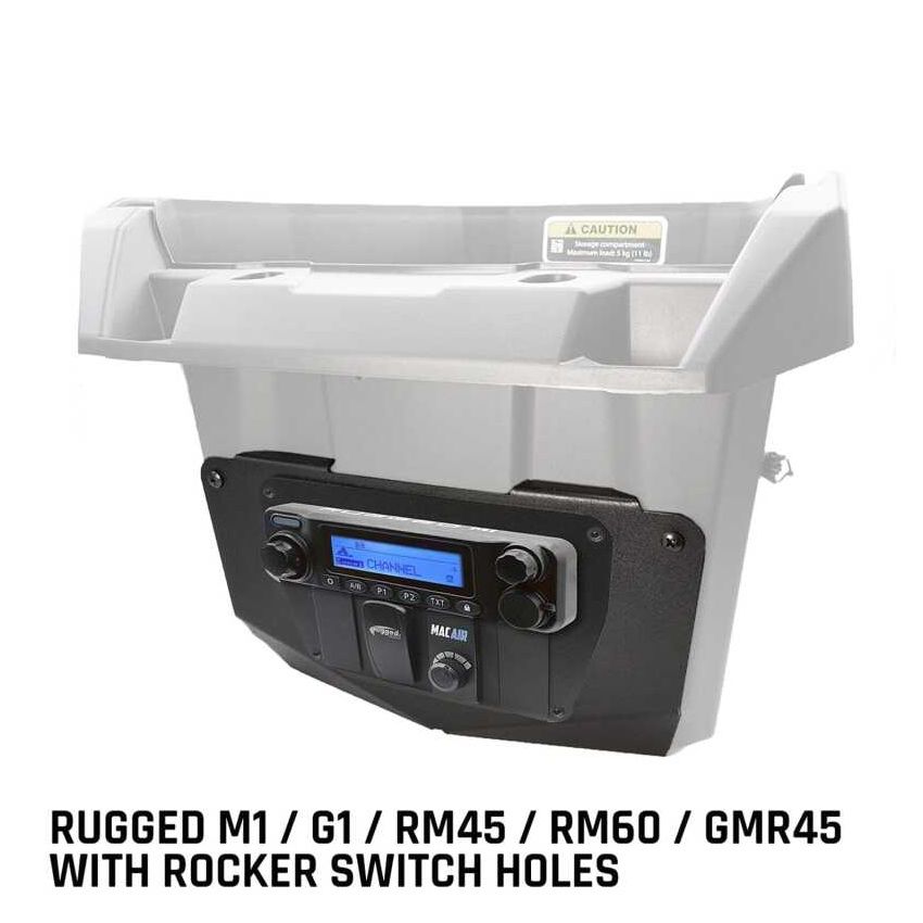 Rugged Radios MT-MAVERICK-MM-25 Can-Am Comm/Maverick - Glove Box Multi-Mount Kit for GMR25 / ABM25