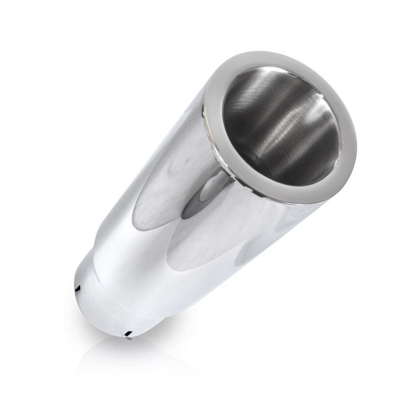 Stainless Works Double Wall Straight Cut Exhaust Tip - 3in Body 2 1/4in ID