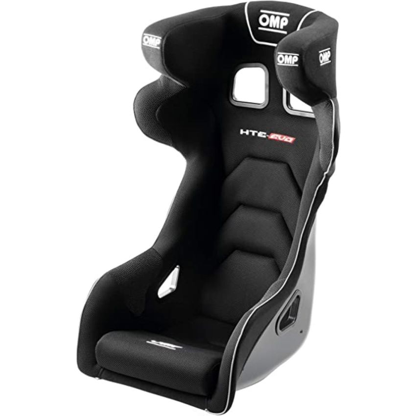 OMP RACING, INC. OMPHA0-0818-A01-071 HTE Evo Seat Fiberglass Black FIA 8855-1999