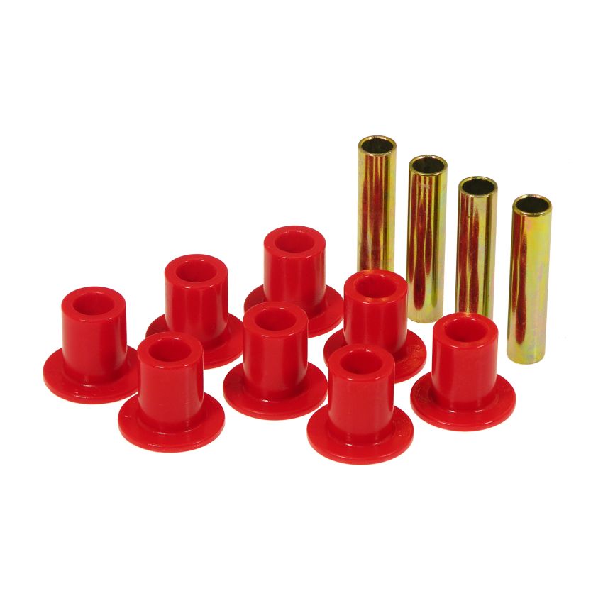 Prothane 87-96 Jeep Front Spring & Shackle Bushings - Red