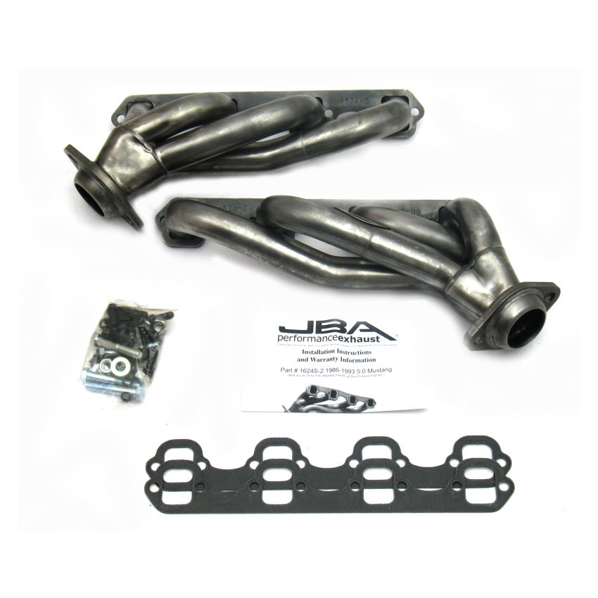 JBA 86-93 Ford Mustang 5.0L SBF 1-5/8in Primary Raw 409SS Cat4Ward Header