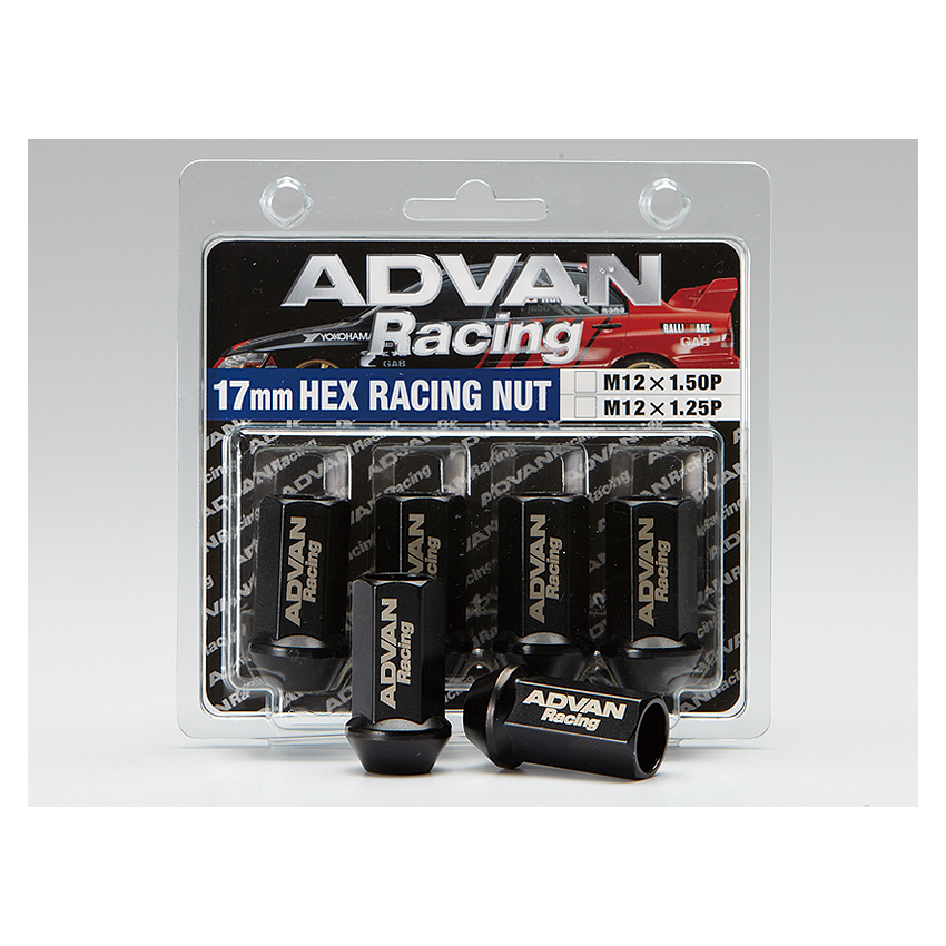 Advan Lug Nut 12X1.5 (Black) - 4 Pack