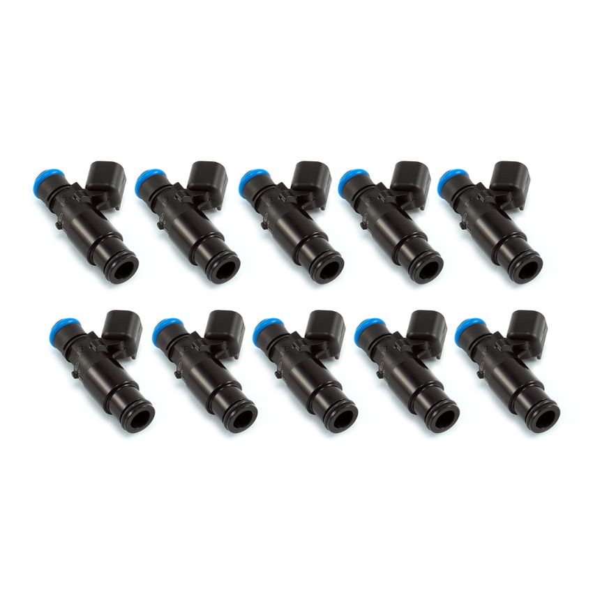 Injector Dynamics 2600-XDS Injectors - 48mm Length - 14mm Top - 14mm Bottom Adapter (Set of 10)