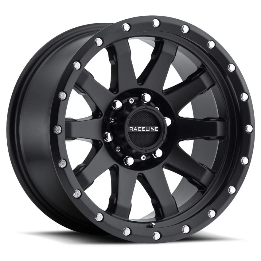 Raceline 934B Clutch 20x10in / 6x139.7 BP / -19mm Offset / 106.1mm Bore - Satin Black Wheel