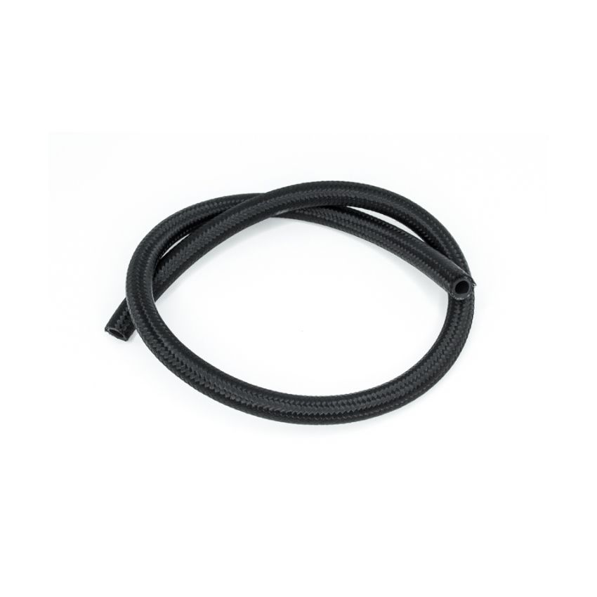 DeatschWerks 8AN Black Nylon Braided CPE Hose 3 Feet