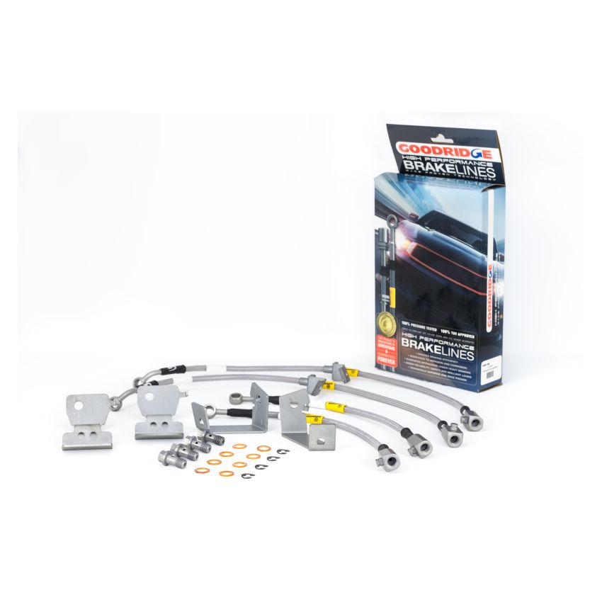 Goodridge 12364 05-14 Ford Mustang (w/ABS) Stainless Steel Brake Line Kit