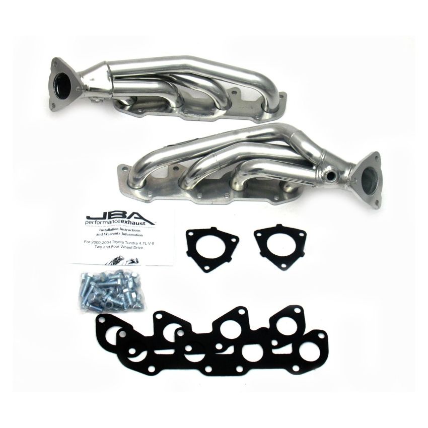 JBA 00-04 Toyota 4.7L V8 1-1/2in Primary Silver Ctd Cat4Ward Header
