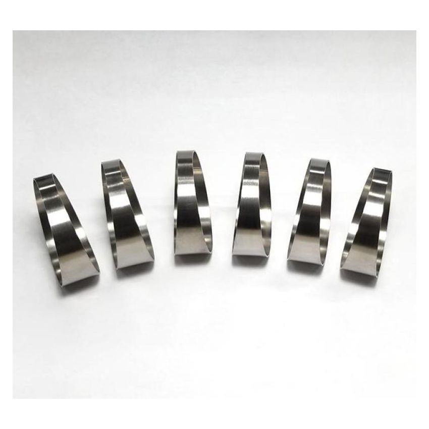 Ticon Industries 1.50in 7.5 Degree 1D/1.5in CLR Tight Radius 1mm Wall Titanium Pie Cuts - 6pk