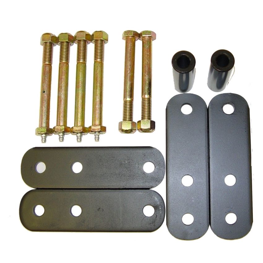 Rugged Ridge 18265.14 HD Front Leaf Spring Shackles 1-In Lift 87-95 Jeep Wrangler YJ