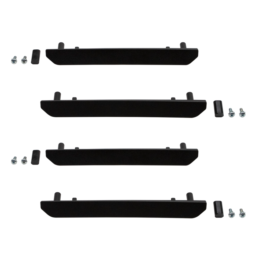 Wehrli 2020+ GMC 2500 / 3500 HD Billet Marker Light Delete Kit w/o Logo - Fine Texture Black