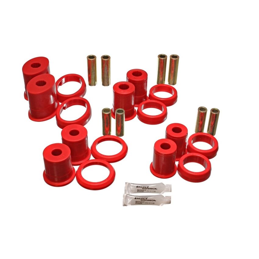 Energy Suspension Rr Lwr Cab W/Thrust Washer - Red