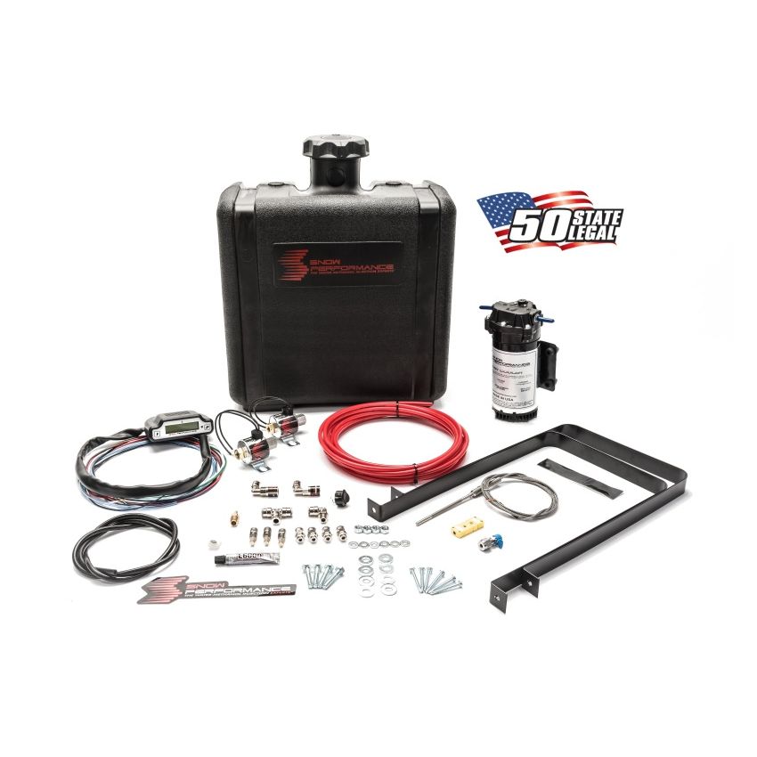 Snow Performance Stg 3 Boost Cooler Water Injection Kit TD (Red Hi-Temp Tubing and Quick Fittings)