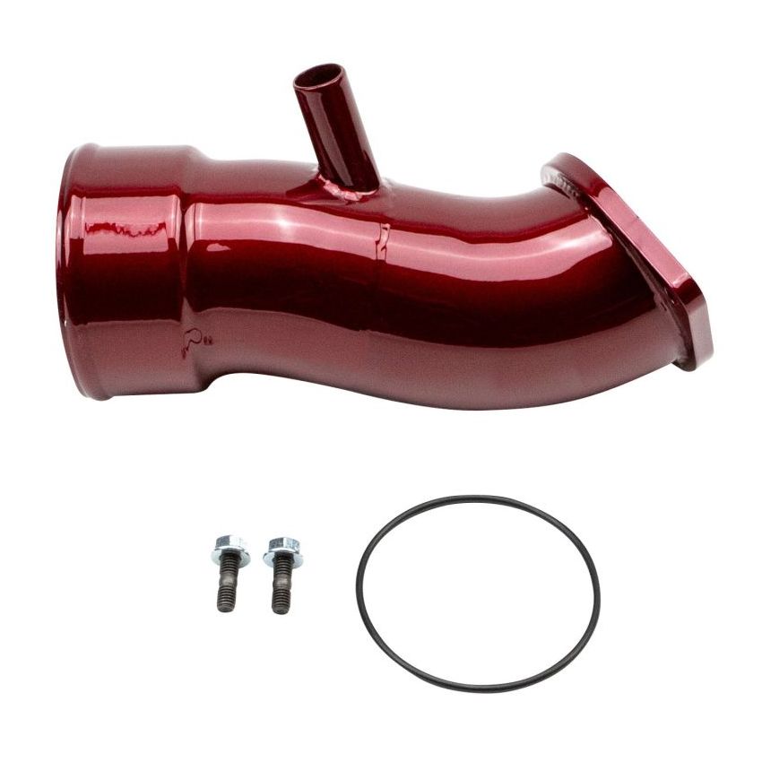 Wehrli WCF100833-RED 20-24 Chevrolet 6.6L L5P Duramax 3.5in Intake Horn w/PCV Port - WCFab Red