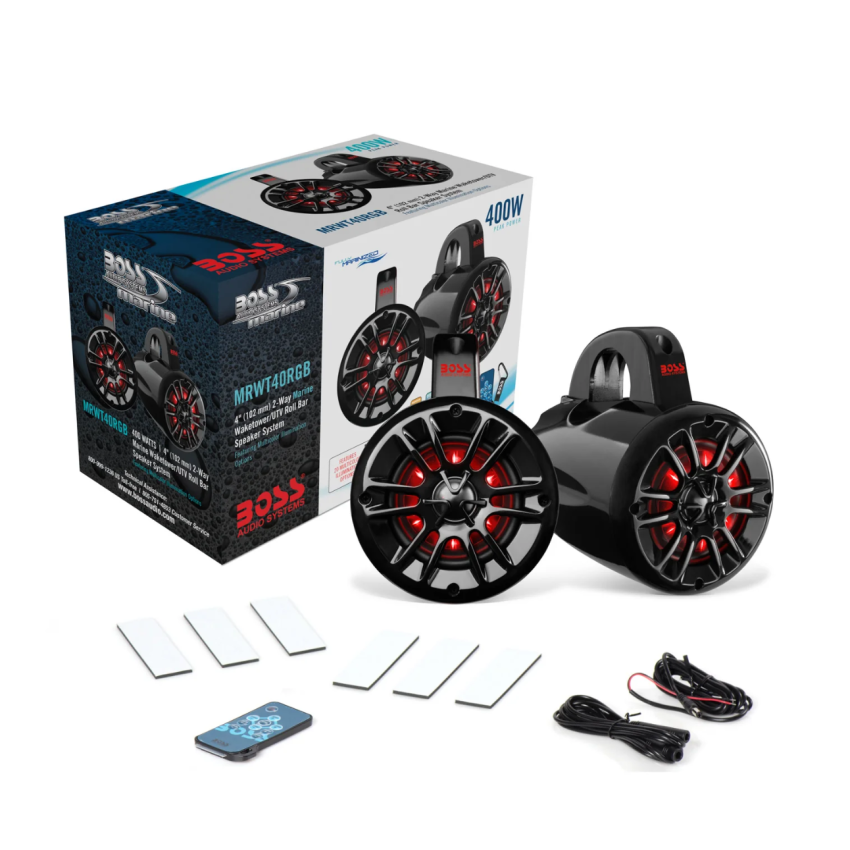 BOSS Audio Systems Marine Waketower Speakers 400 Watts/Pair/ 4in/ 2 Way