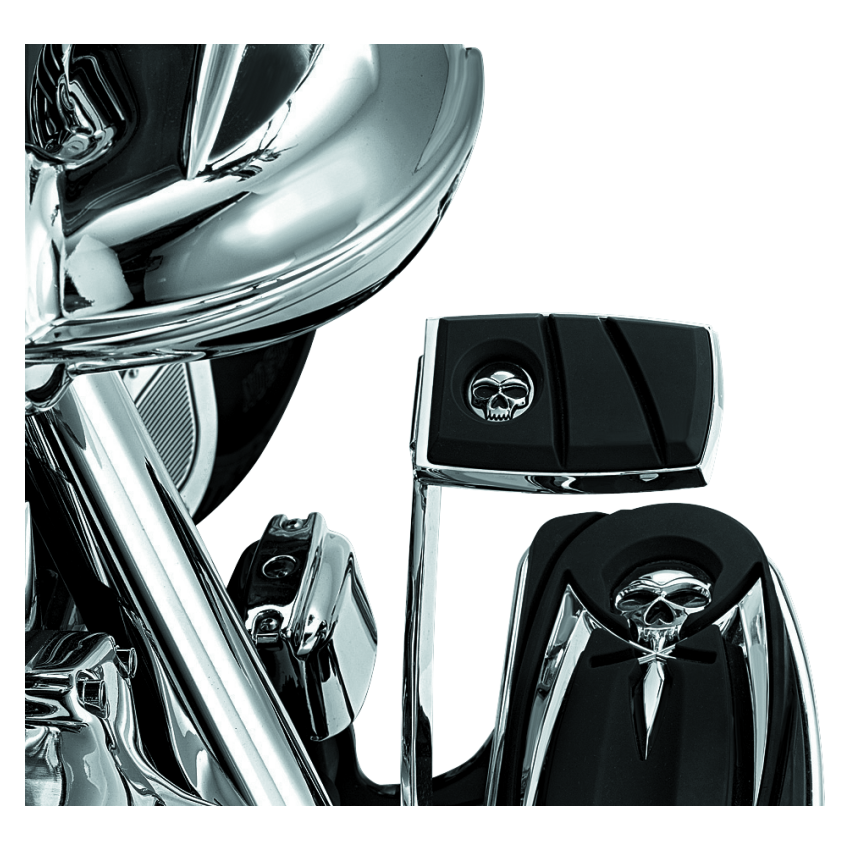 Kuryakyn 4406 Zombie Brake Pedal Pad For FL Models Chrome